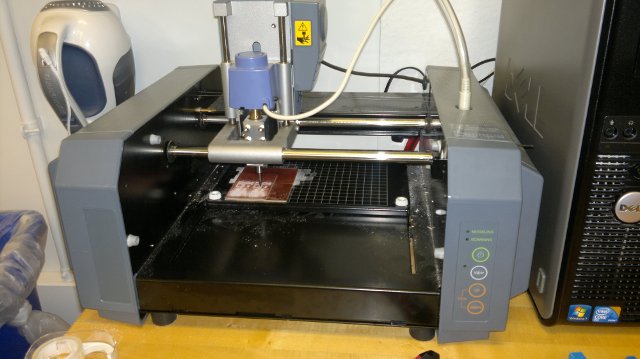 Milling the PCB in Action!