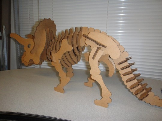 Triceratops Back View