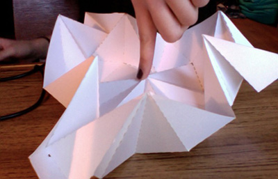 expanded folding structure