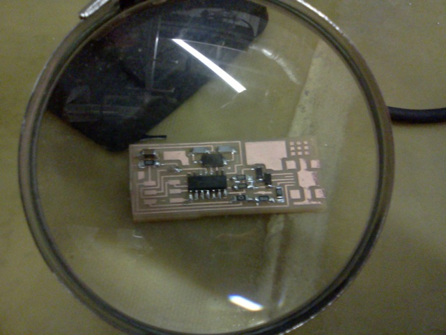 During soldering
