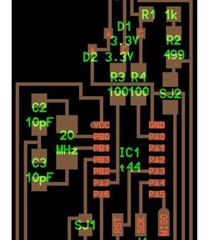 The circuit design for FabISP