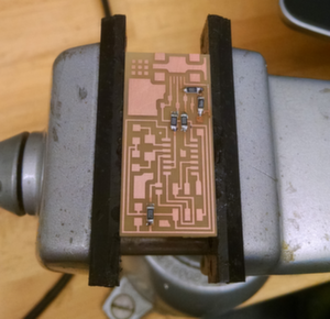 Resistors soldered in