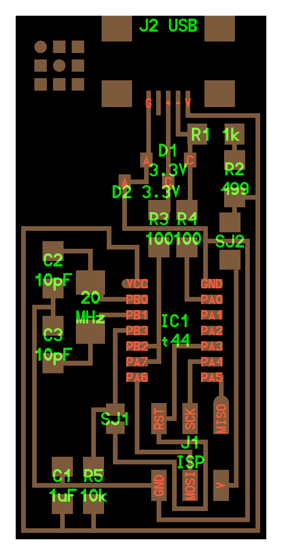 B/W image of the PCB components