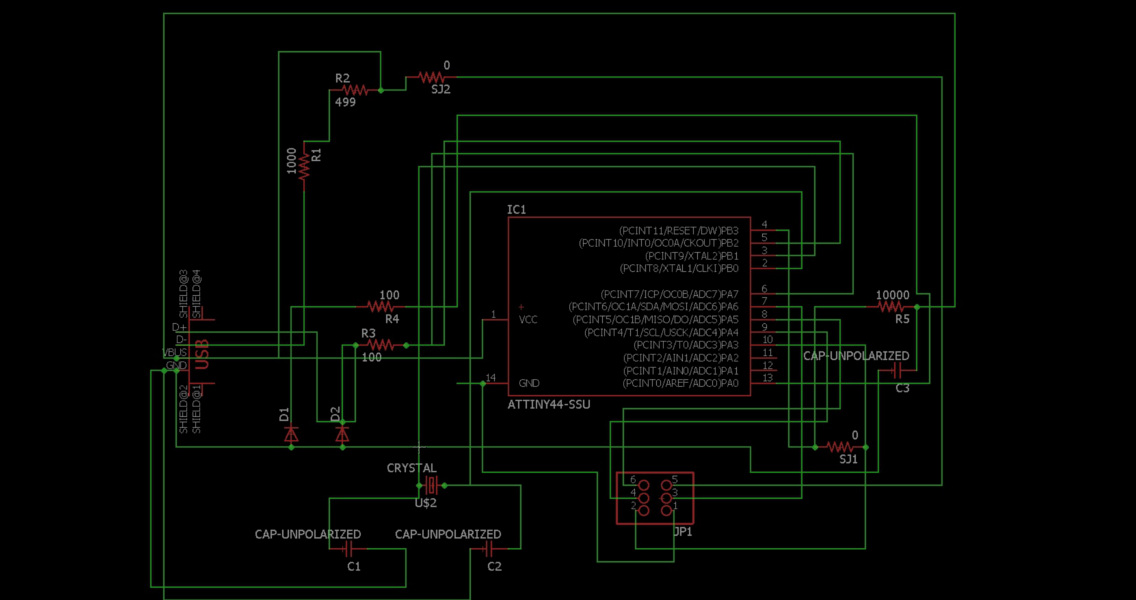 First attempt creating fabISP schematic