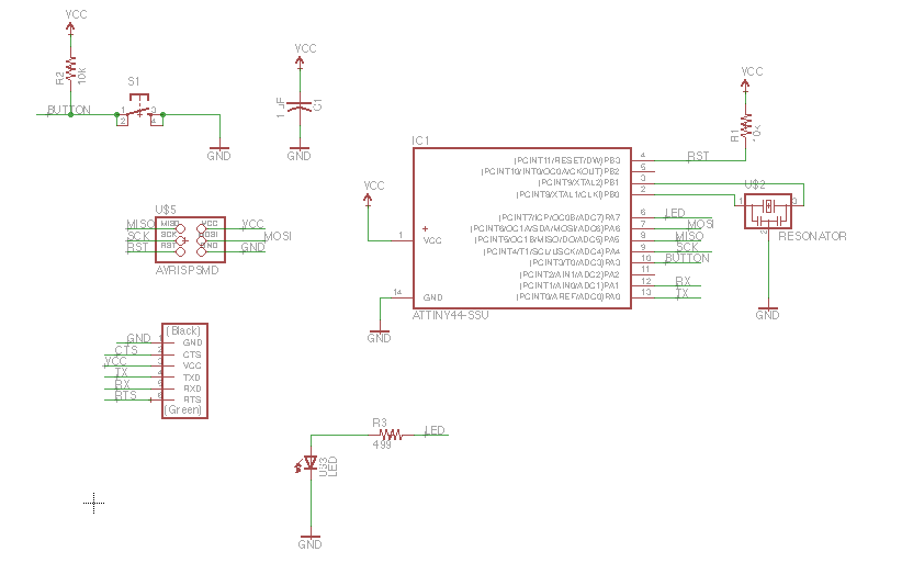Completed Schematic in Eagle