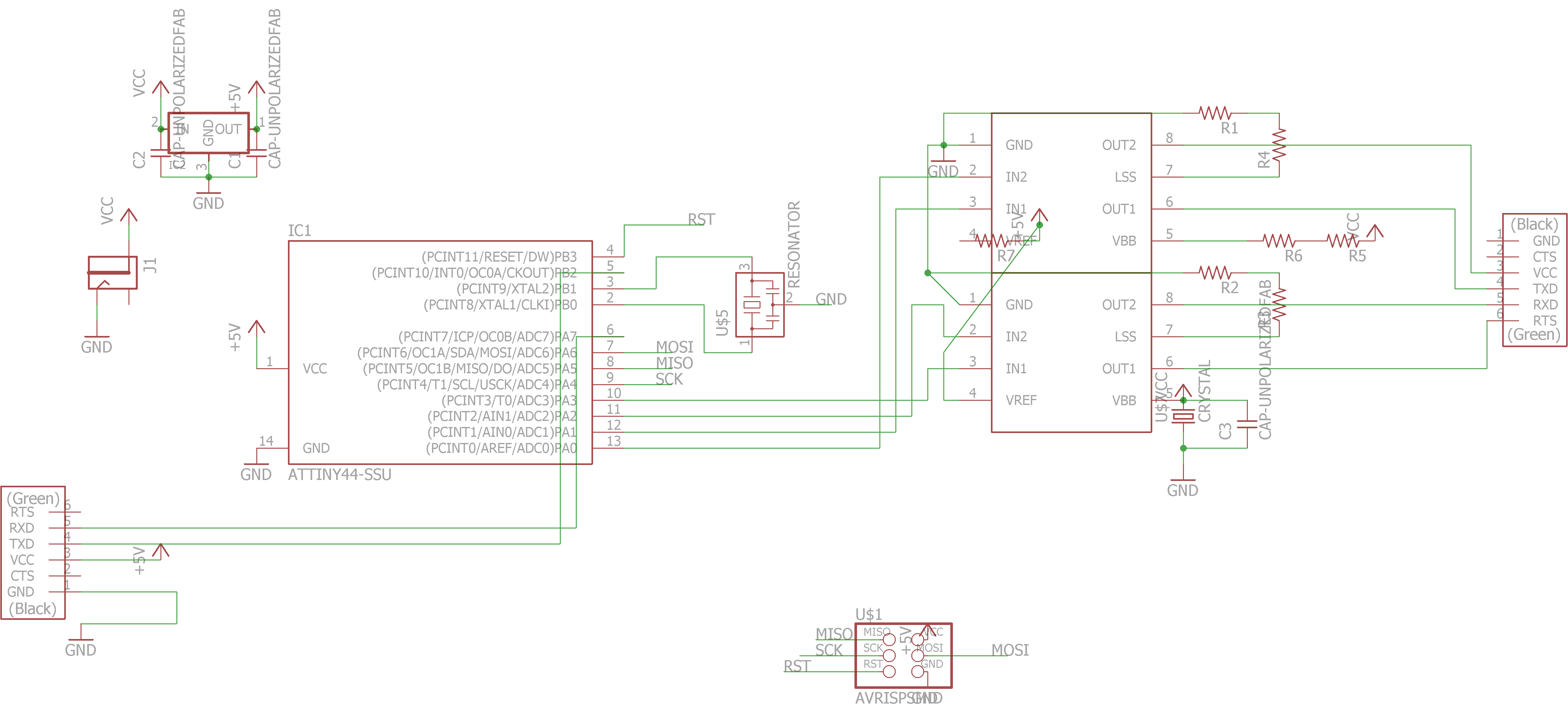 Schematic of the stepper driver board