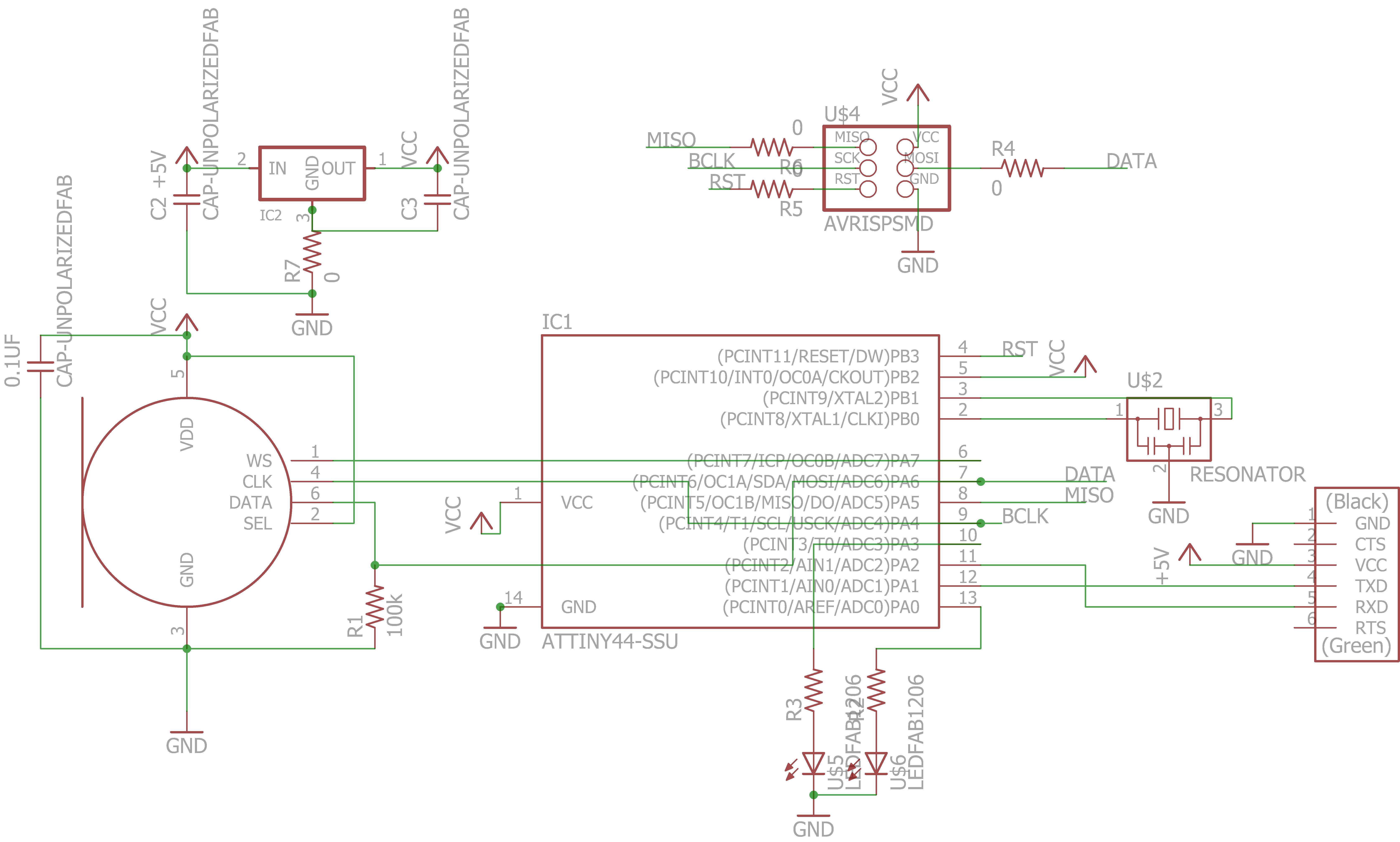 Schematic of the I2S Mic board