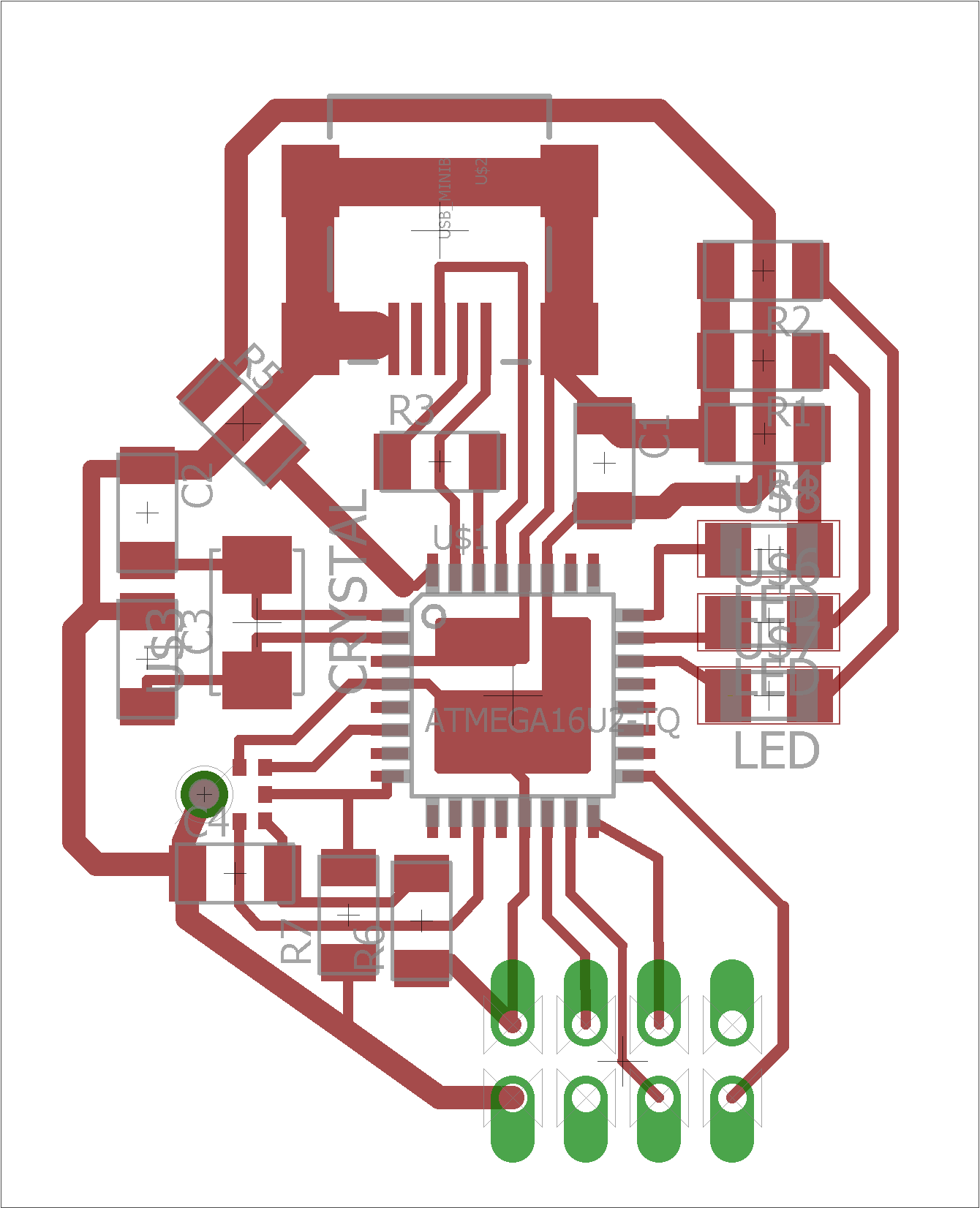 First attempt at the USB microphone board