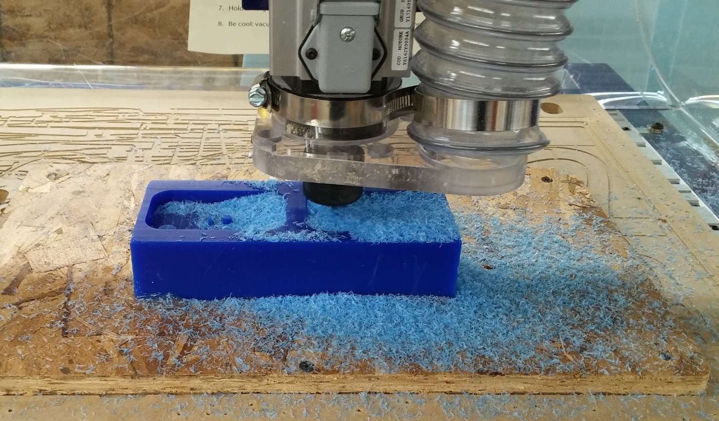 Cutting the mold on the Shopbot Desktop