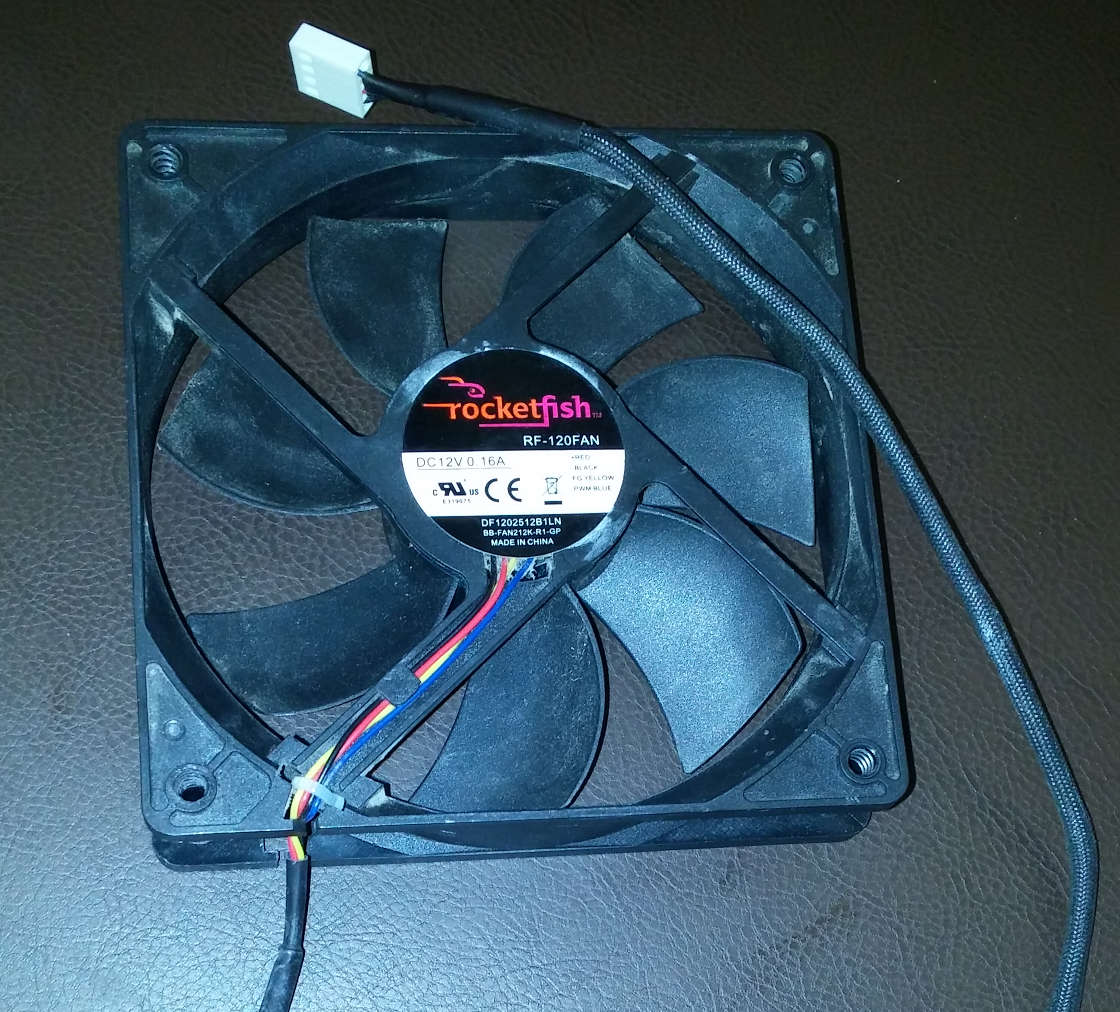 A photo of the broken fan