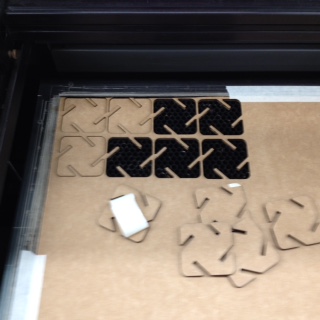 Laser cut puzzle with smooth edges