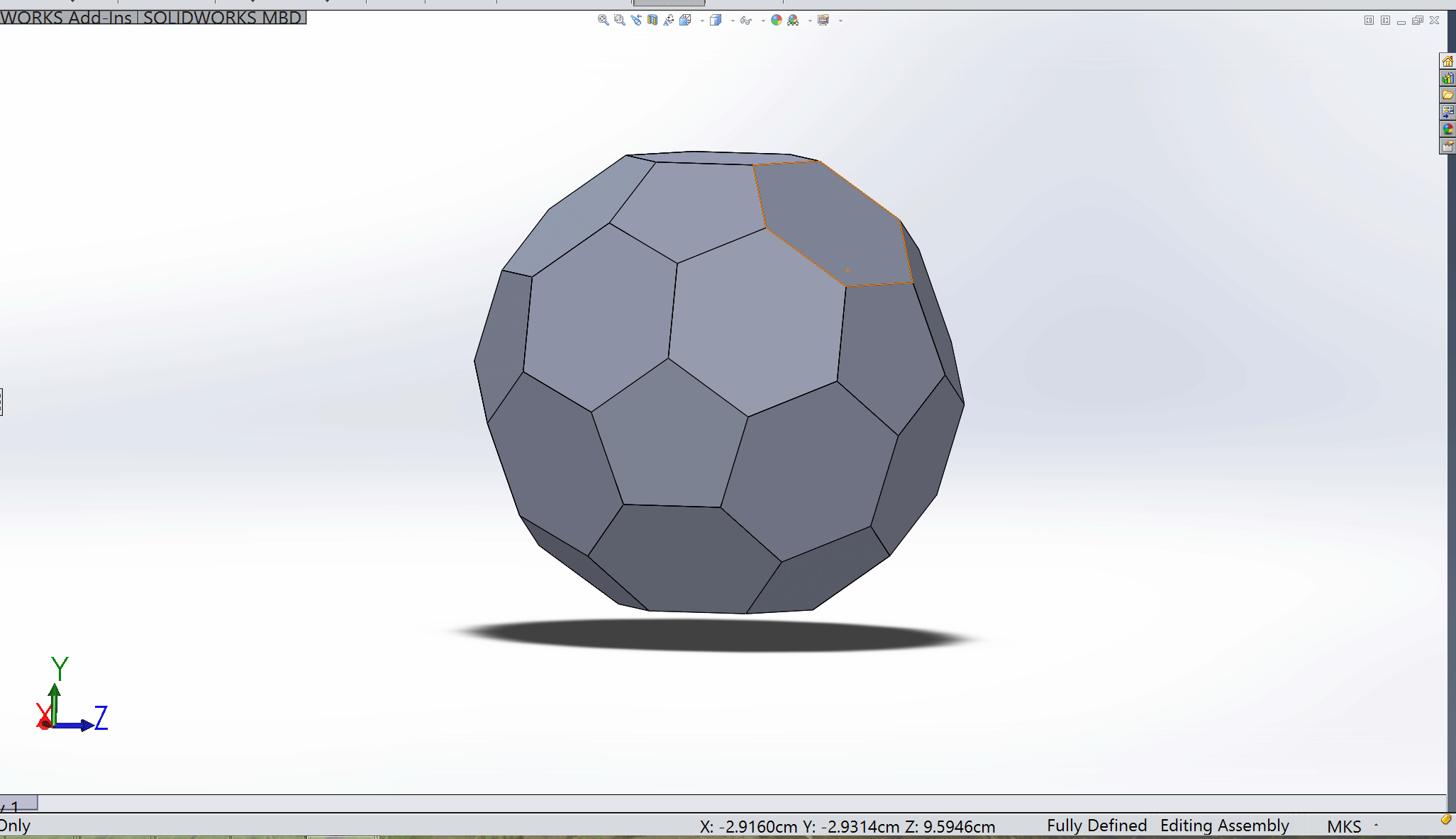 buckyballs hexagon
