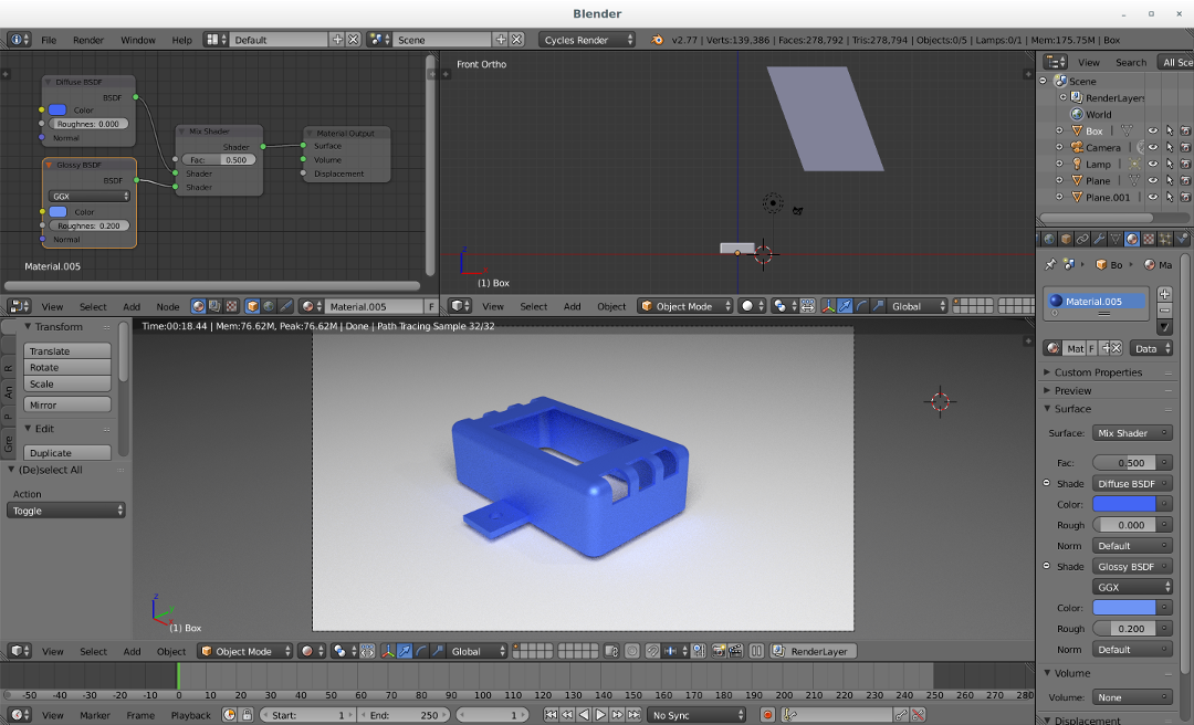 OpenSCAD rendered model