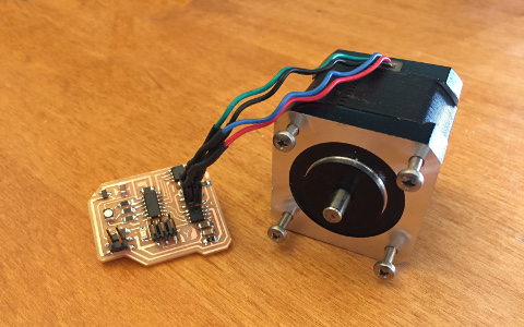 stepper motor and board