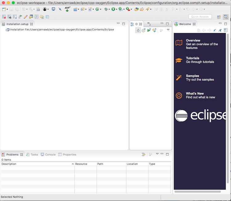 Eclipse screenshot with project