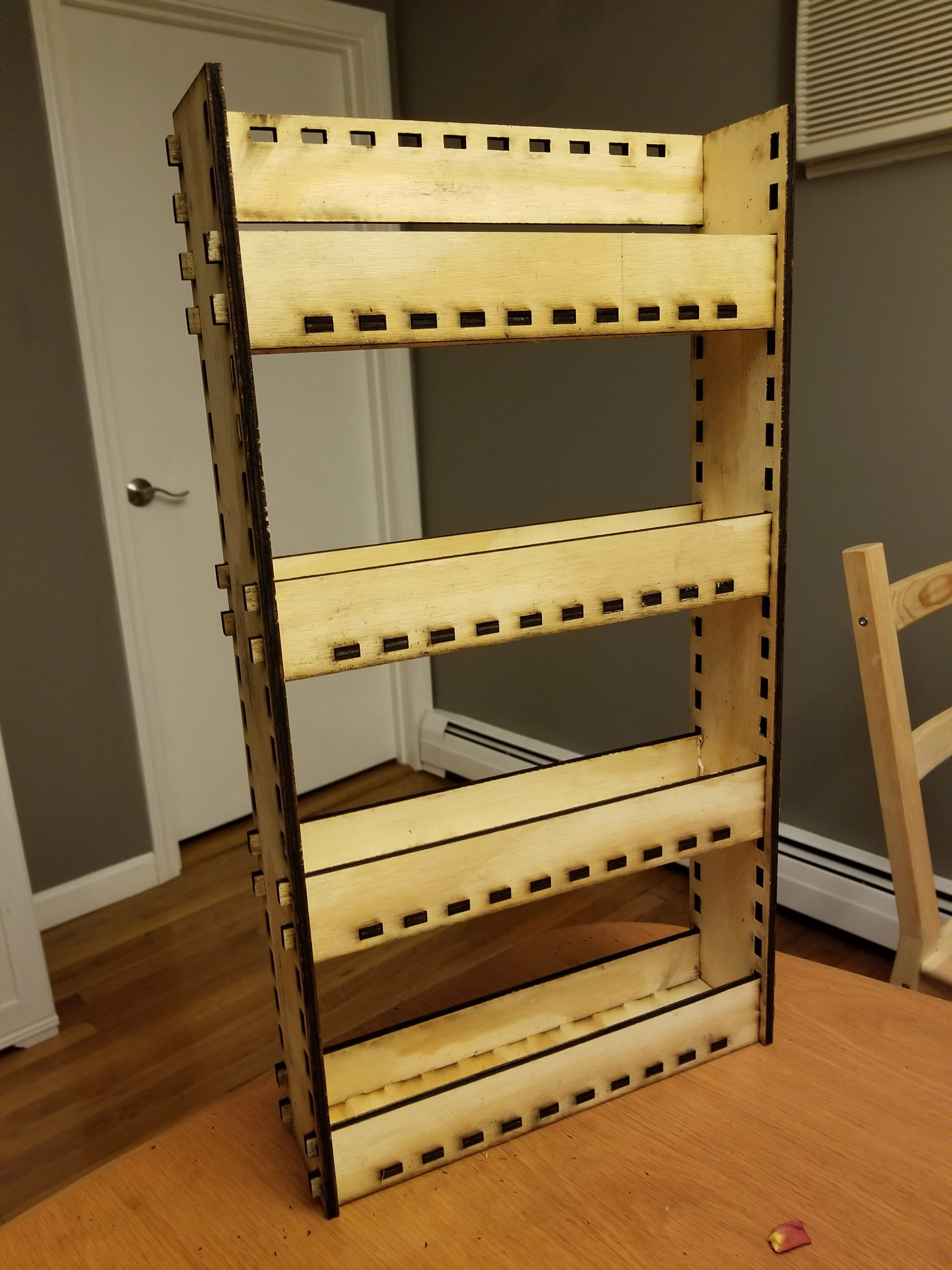 Assembled spice rack