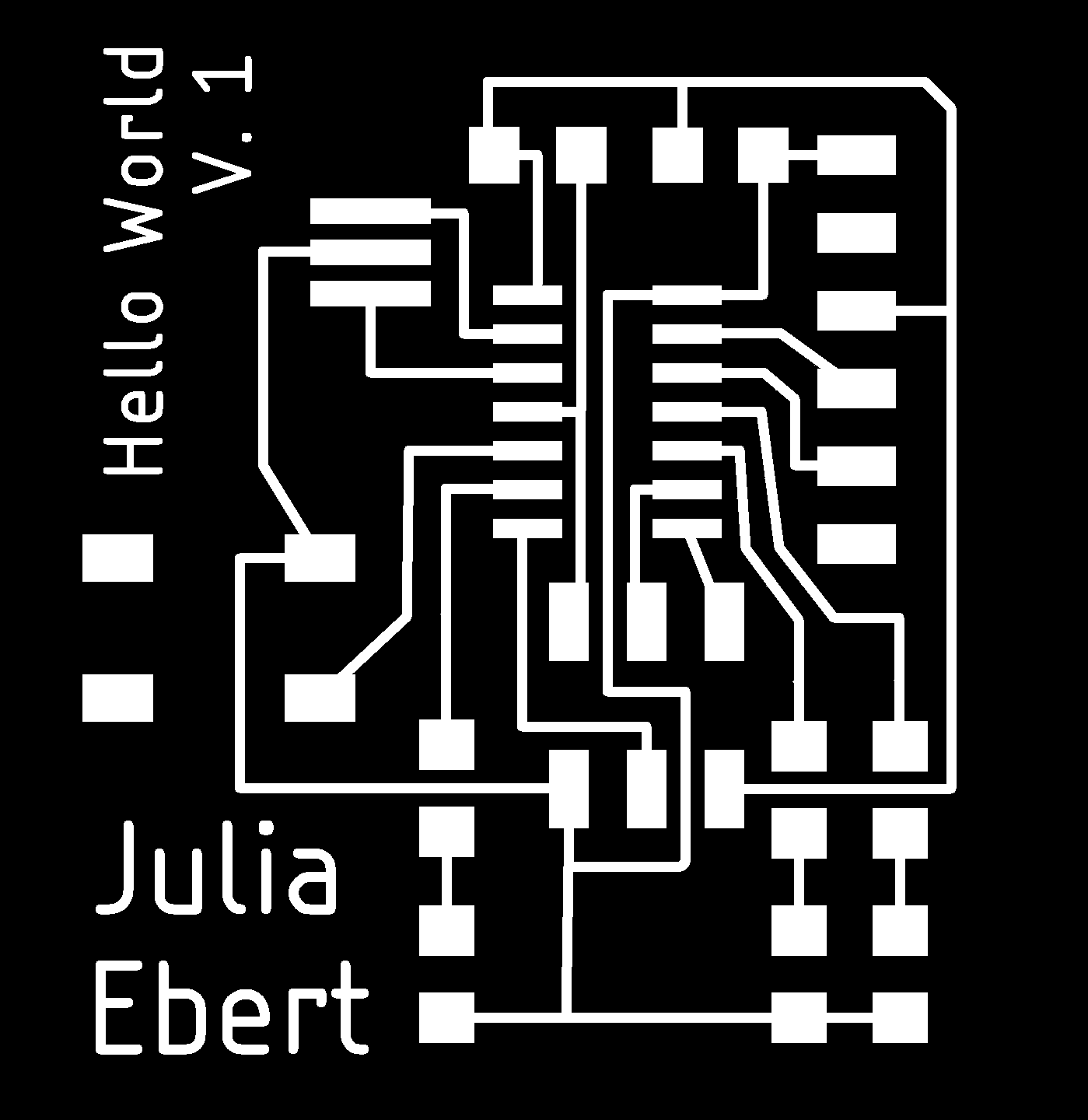 board traces for milling