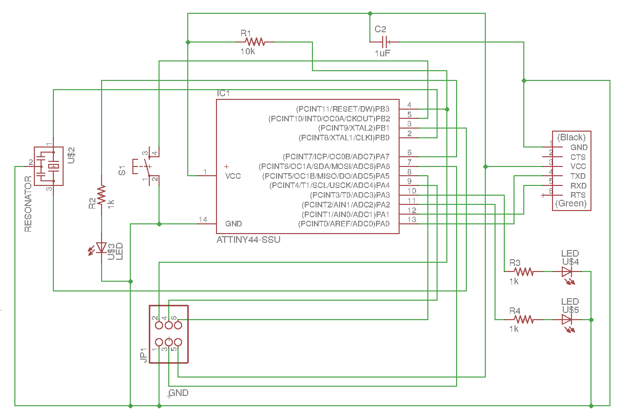 hello world board schematic