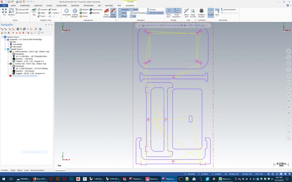 cadcam settings