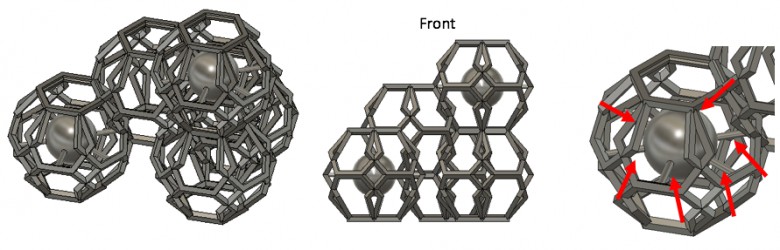 3D structure with spheres