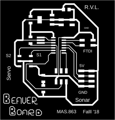 Beaver board traces