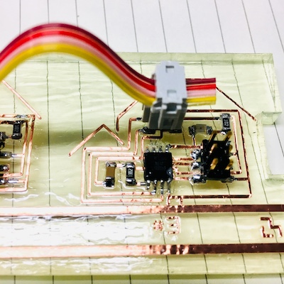 short circuit glued in place