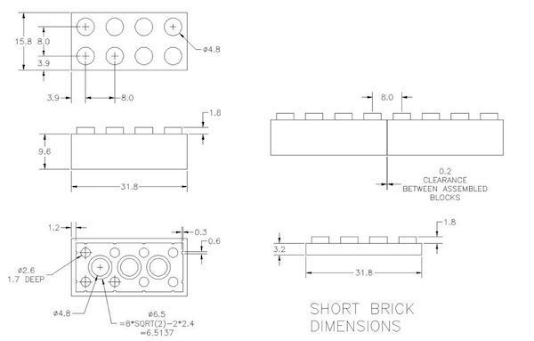 Lego brick 2024 cad