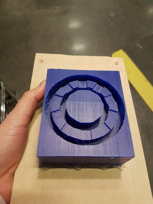 finished wax mold