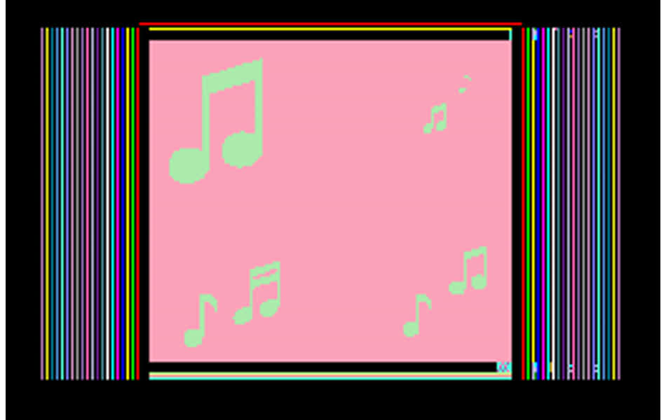 music note pattern in KnitPaint format