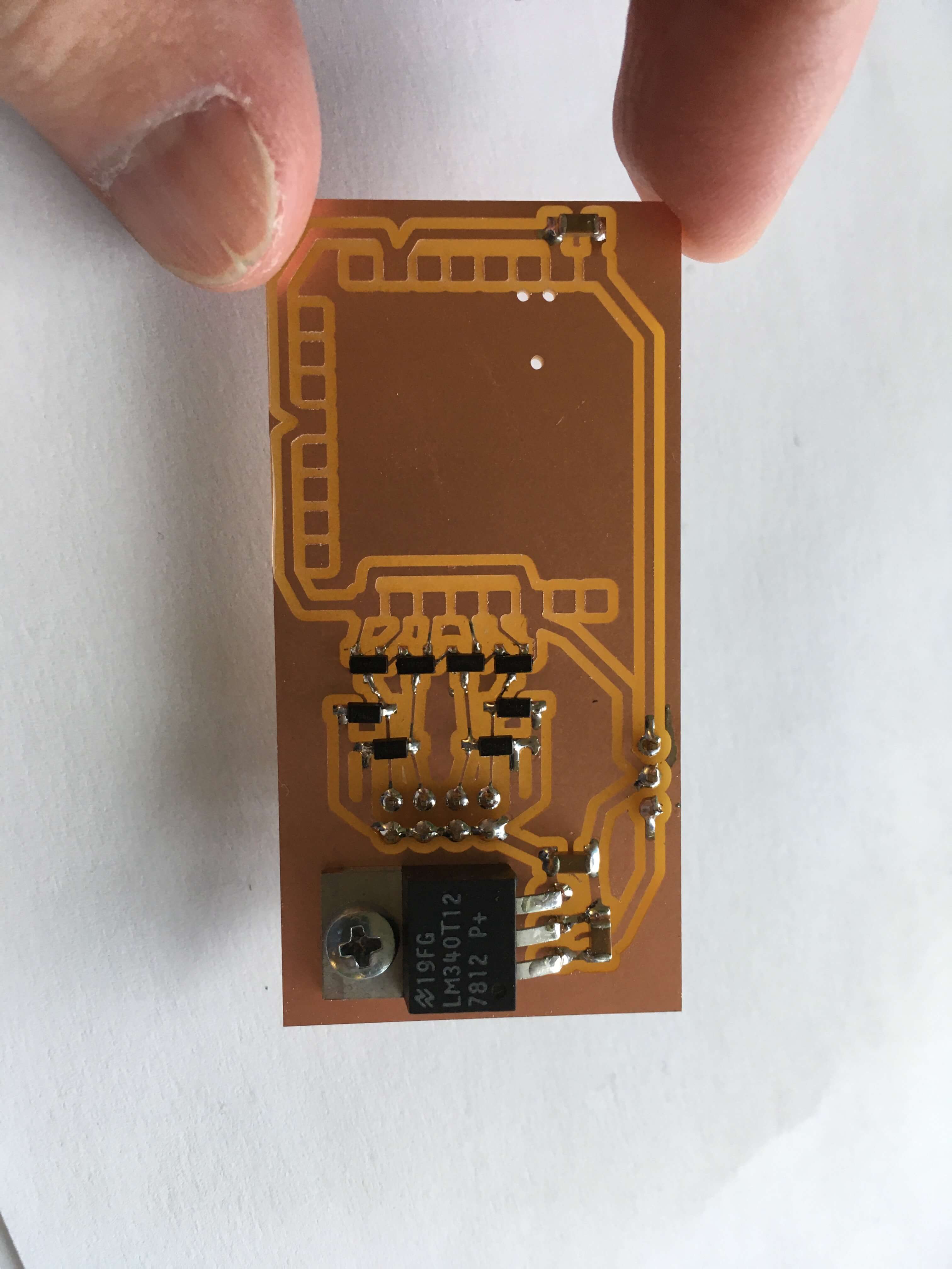 soldered PCB