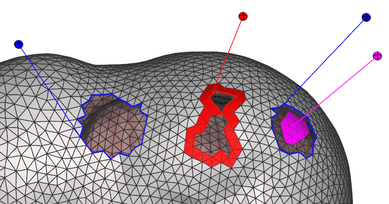 Detecting holes with Meshmixer
