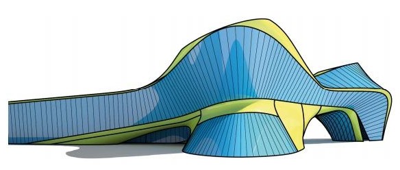 Ruled surface building illustration