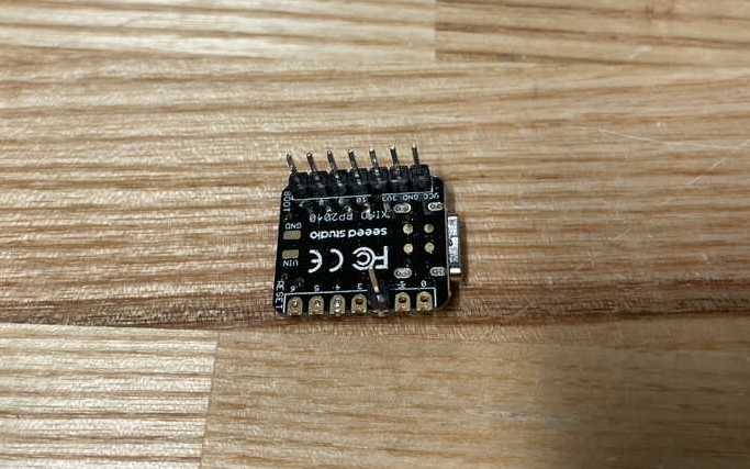Soldered microcontroller