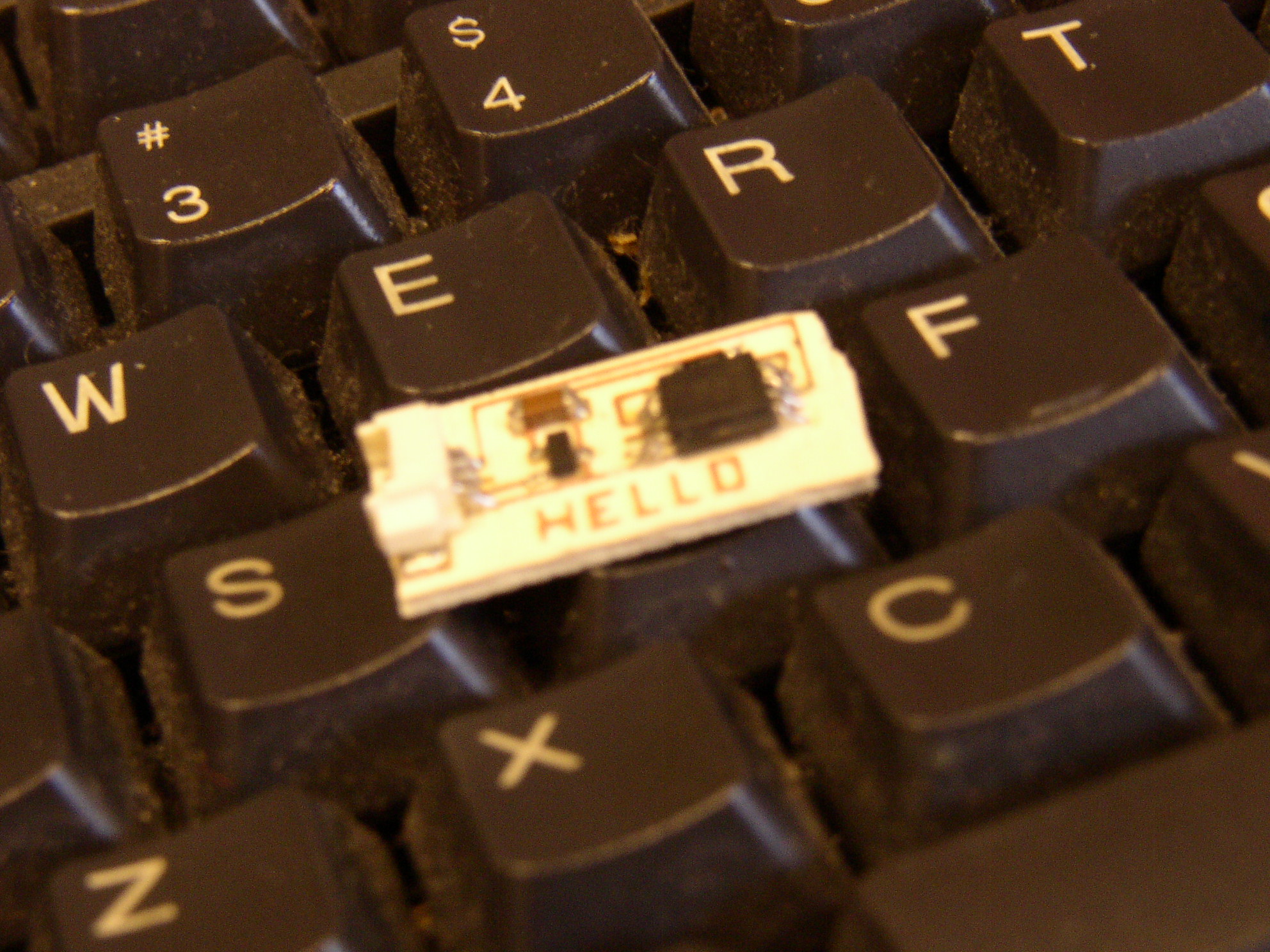 Hello Computer Board Printing out a PCB board