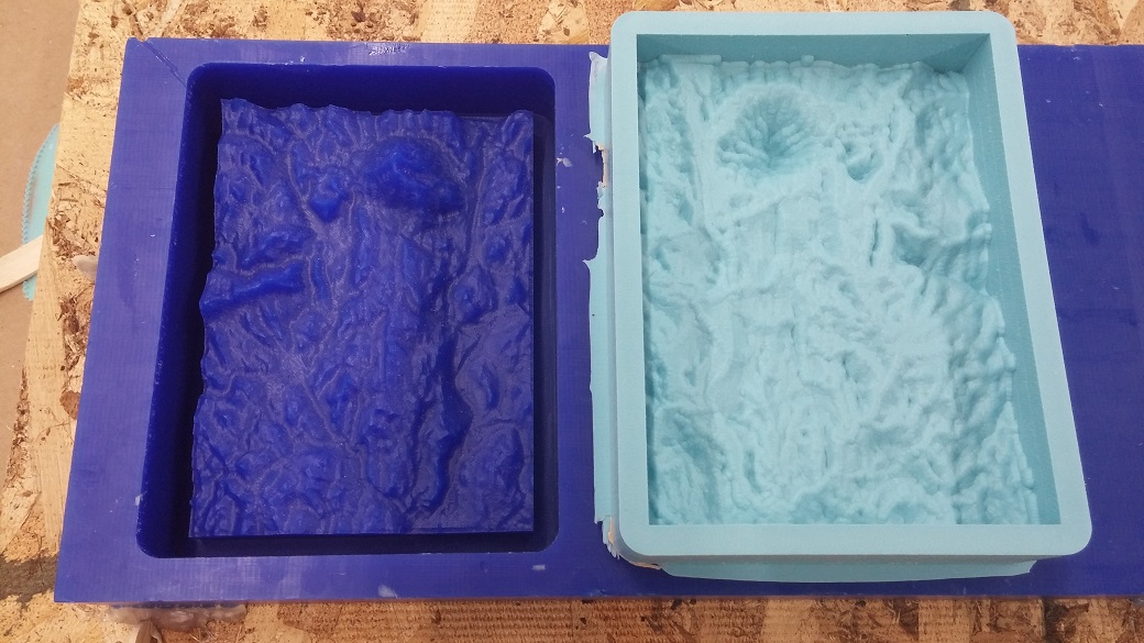 wax mold and oomoo cast negative