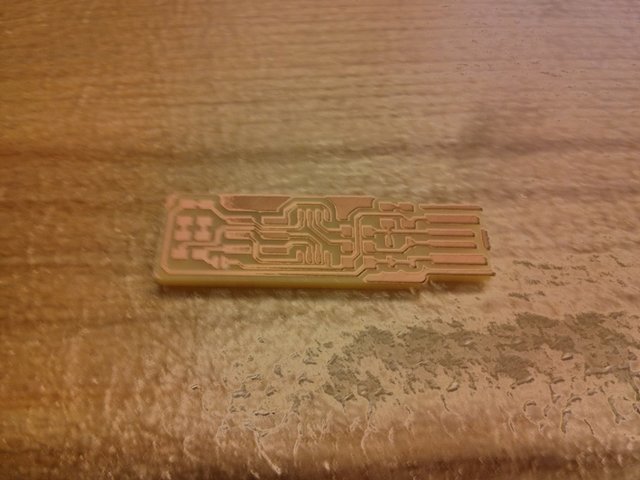 Finished milling board.