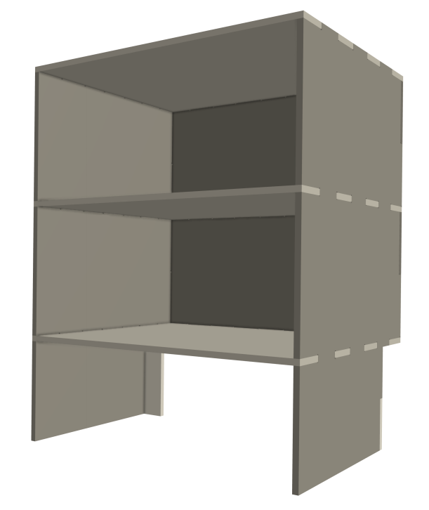 CAD design for shelf