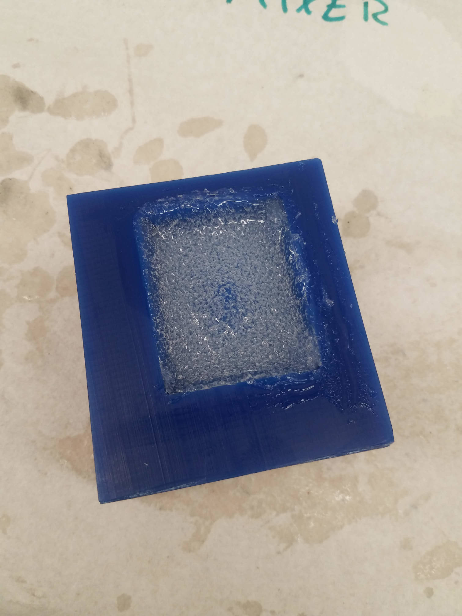 Filled mold