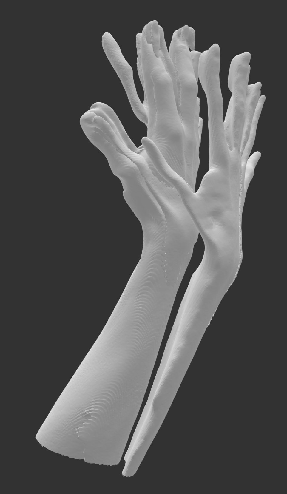 Blob-finger hand (too much movement)