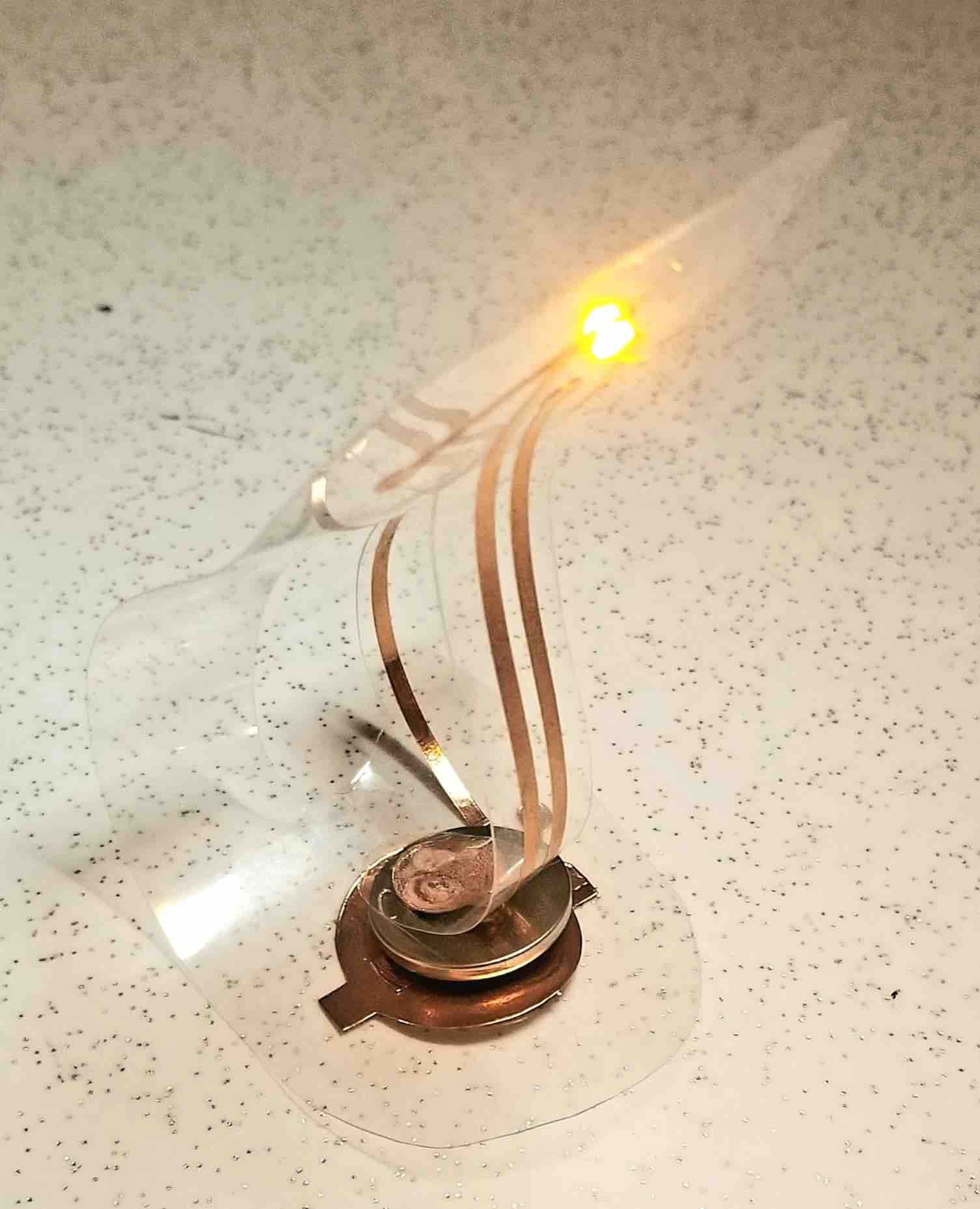The bookmark as a light.