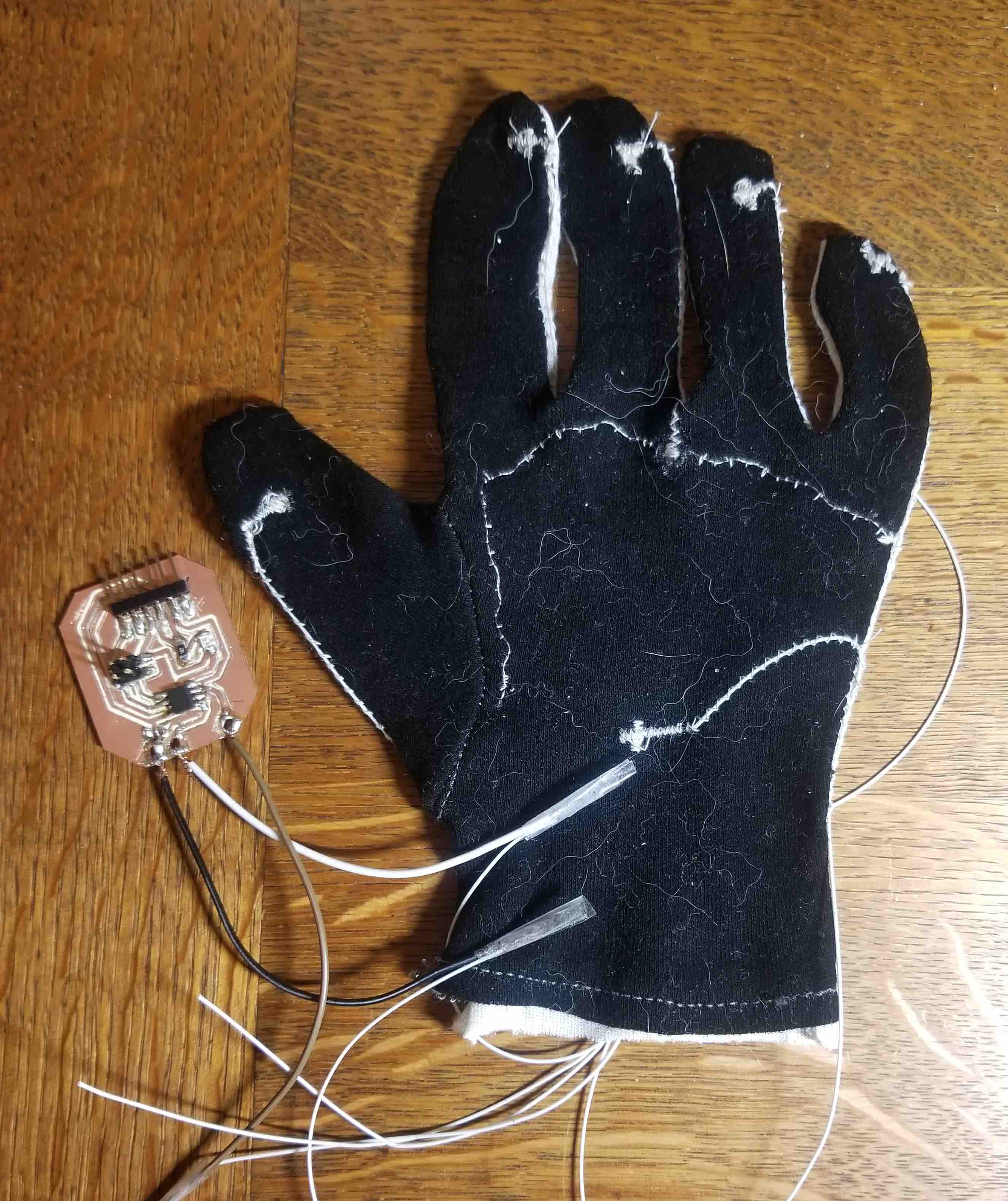 The voltage divider VR glove.