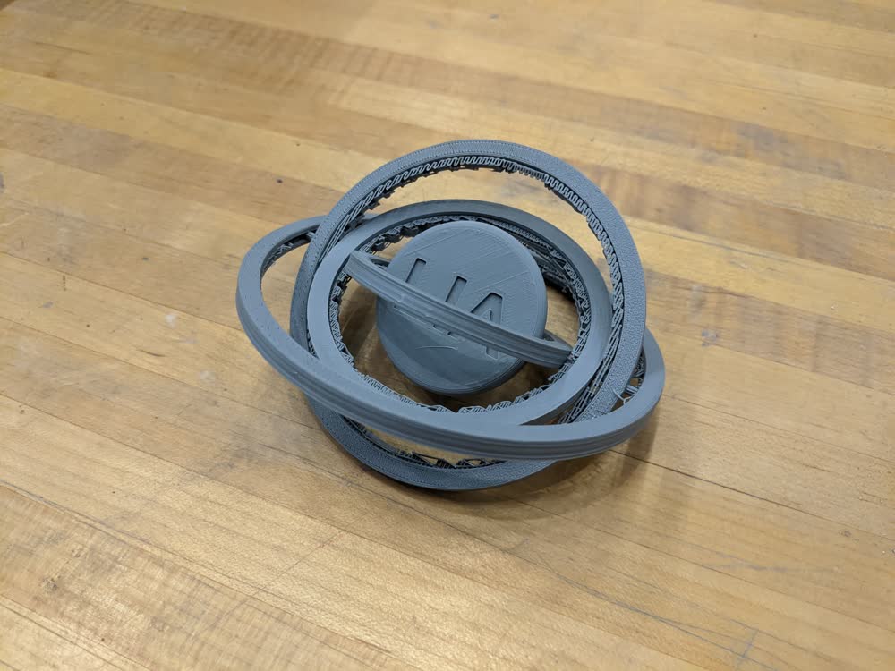 Gyroscope Can Rotate, but is Stiff