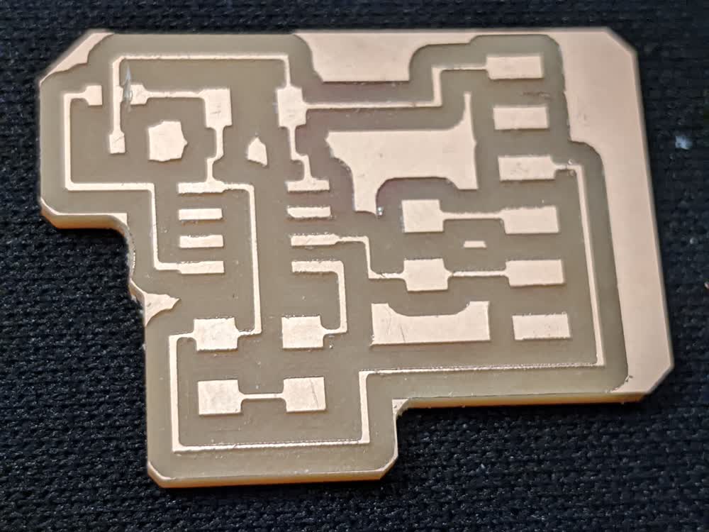 Milled V2 Board with Cut Trace