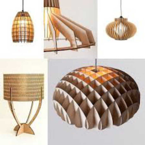 various press-fit lampshades