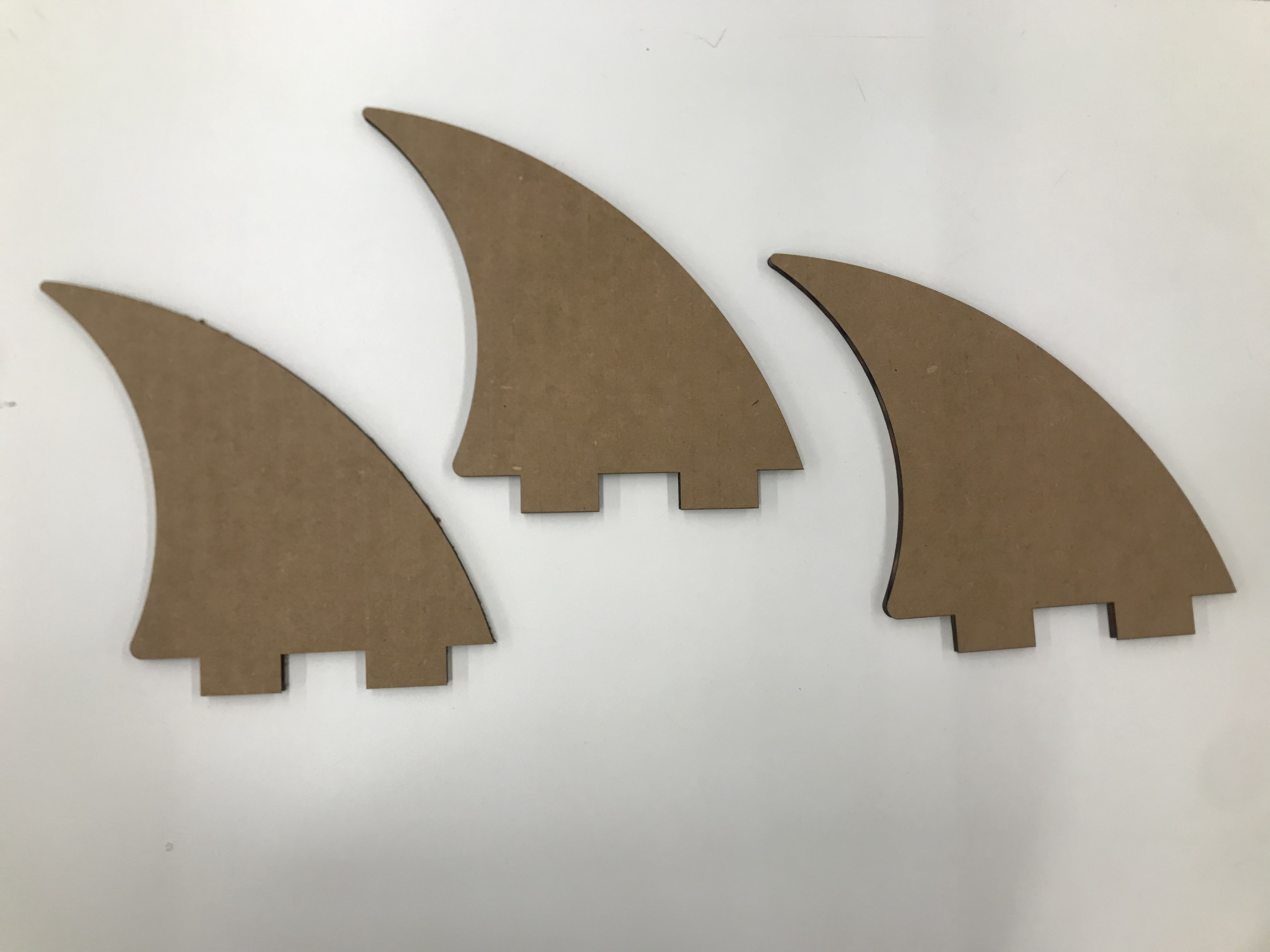Picture of laser cut fins