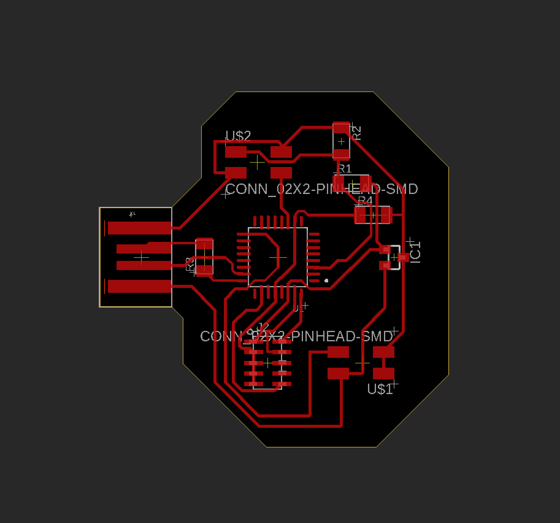 final layout of pcb