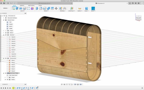 Fusion360 with living hinges