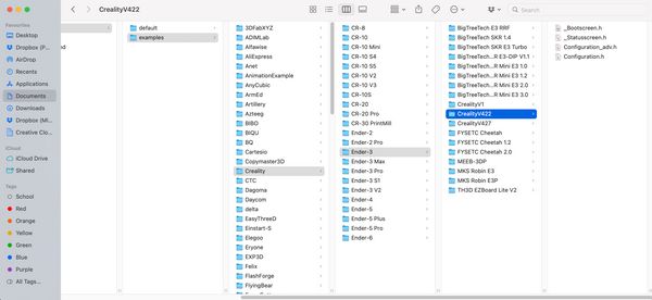 File path to Ender 3 v4.2.2 configuration files