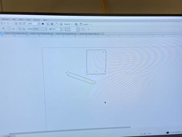 Modifying DXF file for laser cutting