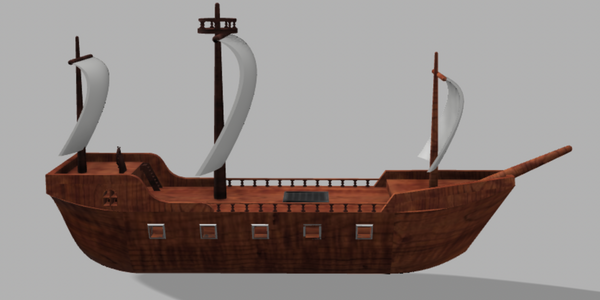 Render of pirate ship